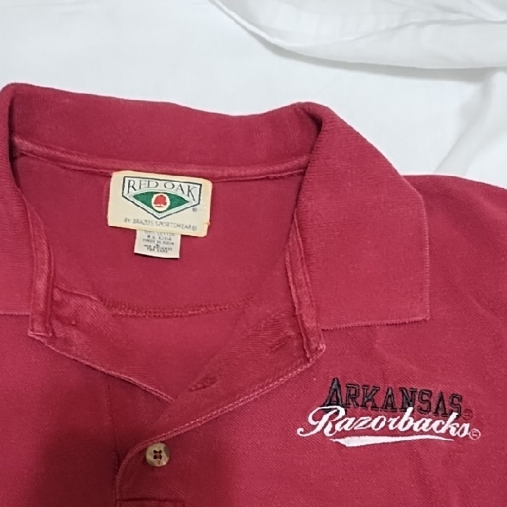 Arkansas Razorback Polo Shirt. Men's L